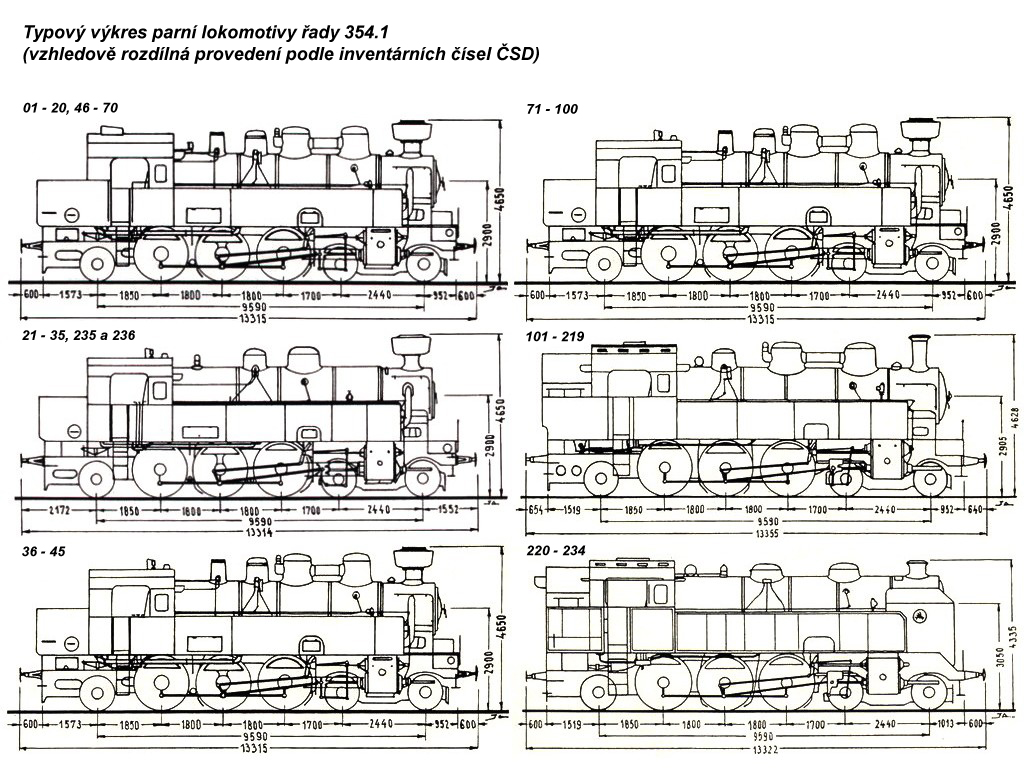 Схема паровоза 354.1