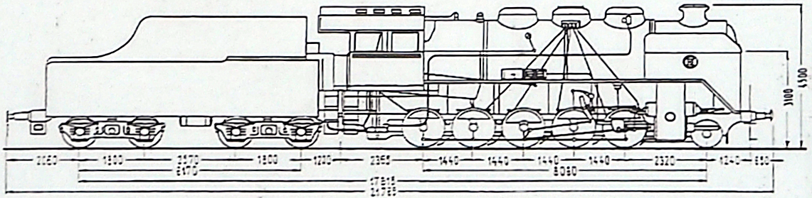 Схема паровоза 54Lo