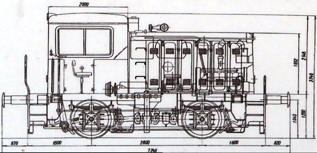 Схема локомотива 700