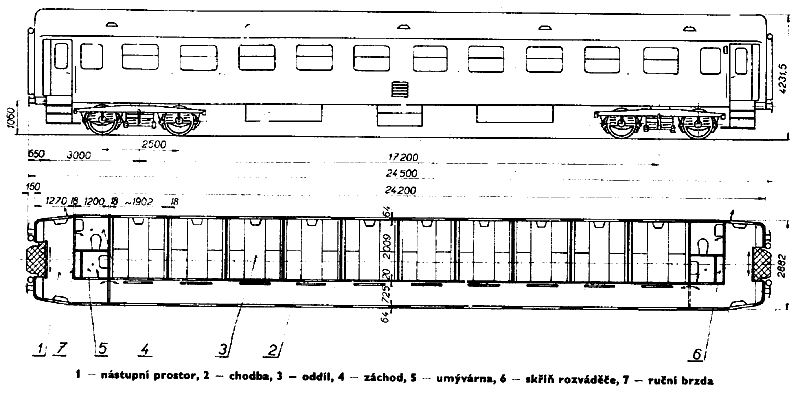 Схема вагона Ba