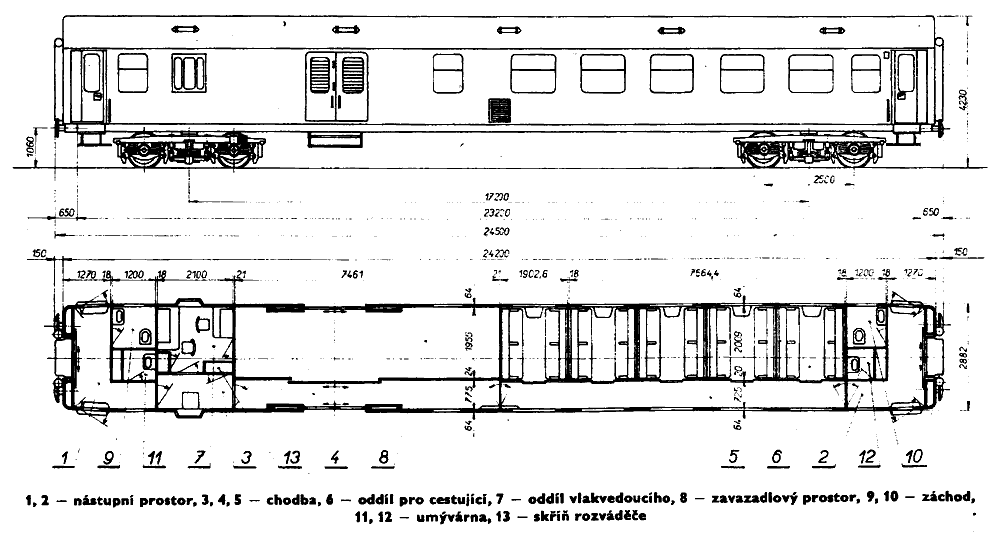 Схема вагона BDs450