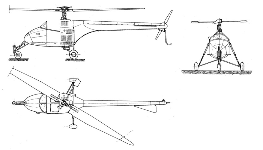 Схема вертолета BZ-1