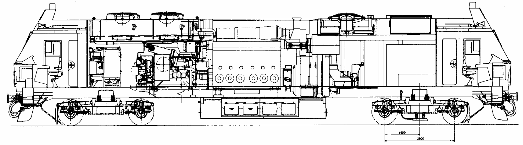 Схема тепловоза JT42BW