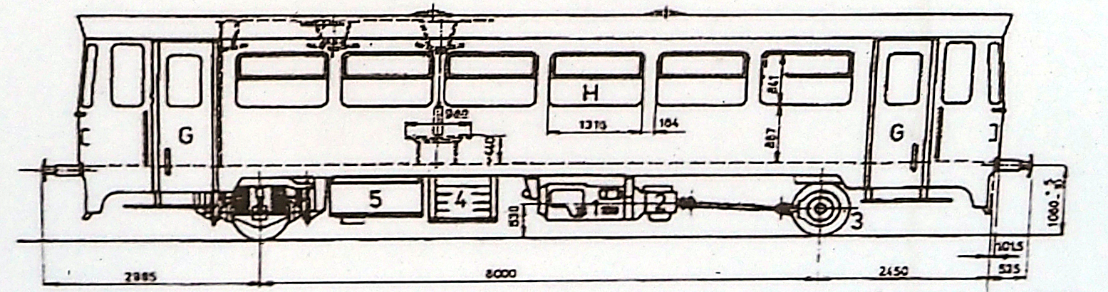 Схема автомотрисы M 152.0