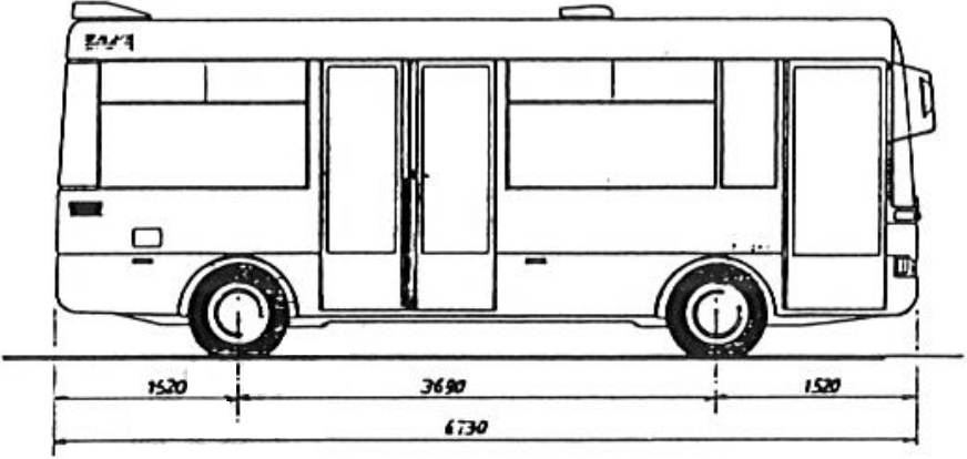 Схема автобуса TCC 635